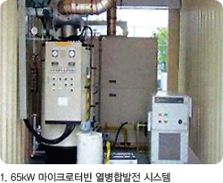 1. 65kW 마이크로터빈 열병합발전 시스템